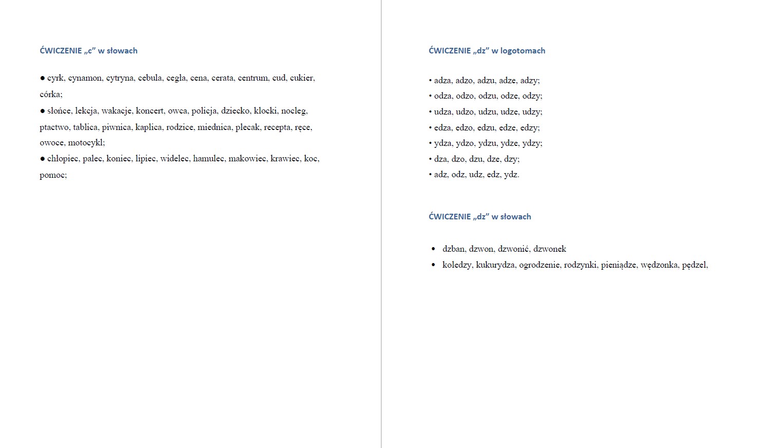 Seplenienie s,z,c,dz - terapia etapami - obrazek 2